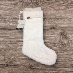 Koolaburra Plush White Holiday Stocking